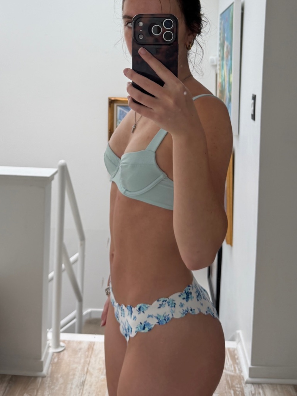 Victoria’s Secret Shimmery Blue Underwire Bikini